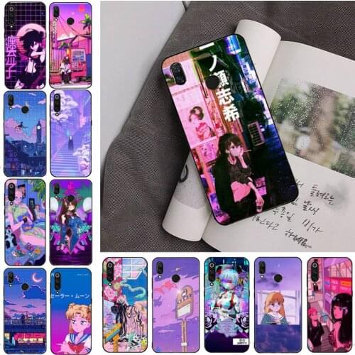 Vaporwave Glitch Anime Phone Case For Redmi note 8Pro 8T 9 Redmi note 6pro 7 7A 6 6A 8 5plus note 9 pro case