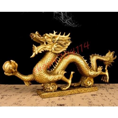 Pure copper, dragon ornaments, exquisite crafts, ornaments collection