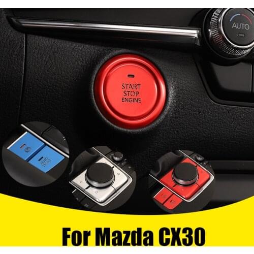 For Mazda CX30 CX 30 CX-30 One key start button decoration patch interior modification Car Styling Accessories