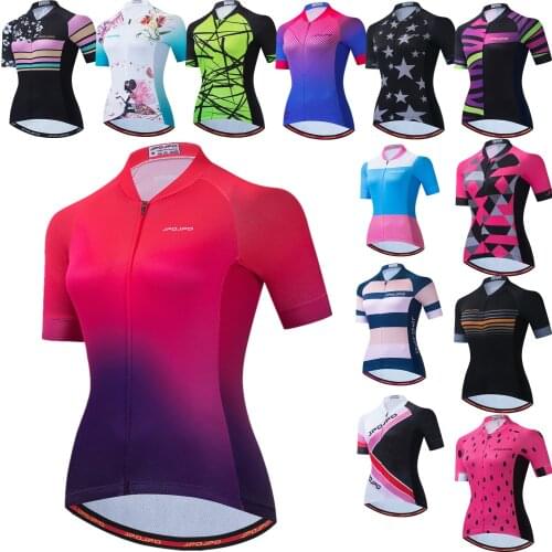 Cycling Jerseys Women Short Sleeve Bicycle Clothing Breathable Bike Shirts Quick Dry Cycling Wear Jackets S-XXXL