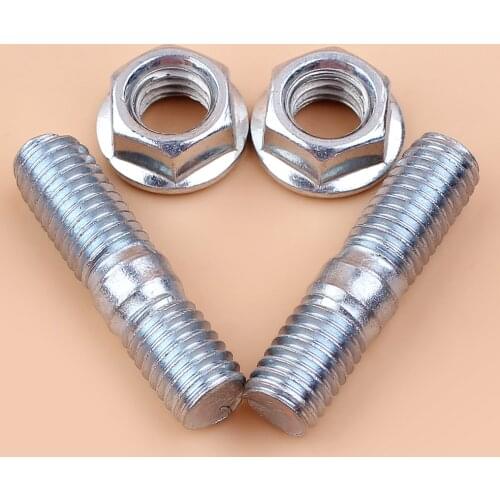 Muffler Bolt Stud Nuts for fit Honda GX120 GX160 GX200 GX 120 160 200 168F 4-Stroke Gas Engine Gasoline Motor Trimmer Lawnmower