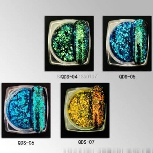 Cosmetics nail polish makeup eye shadow no antimony 1/128 flash chameleon glitter powder