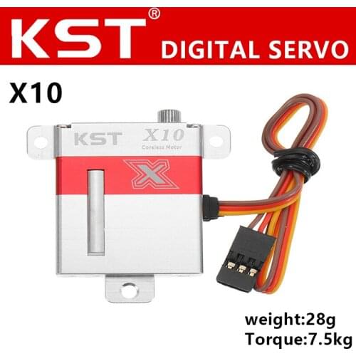 KST X10 10kg Mini Metal Gear Micro Digital Servo Glider Servo Motor Robot UAV Hobby Education