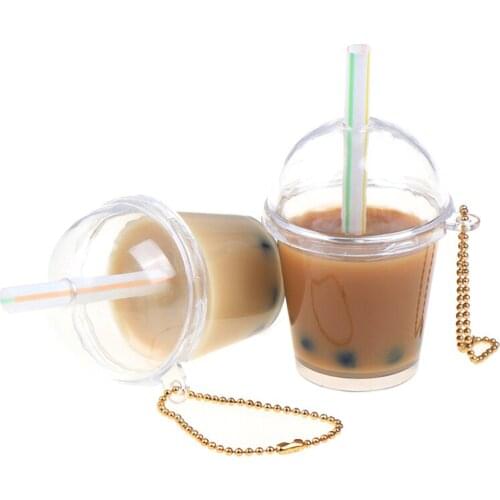 Dollhouse Mini Pearl Milk Tea Water Cup Miniature Dollhouse Accessories Cups Toy Mini Decoration Gifts