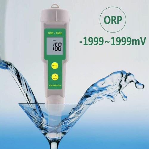 ORP-169E Water Quality Detector With Digital LCD Display Redox Meter ORP Detector Oxidation Reduction Potential Monitor Analyzer