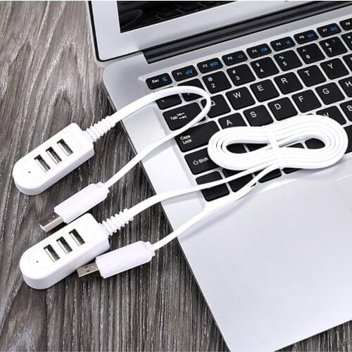 USB Port Expansion Hub, 3 Port USB Hub with 2 Charging Port, 3-port High Speed USB Hub Multi-port Computer Adapter Charger