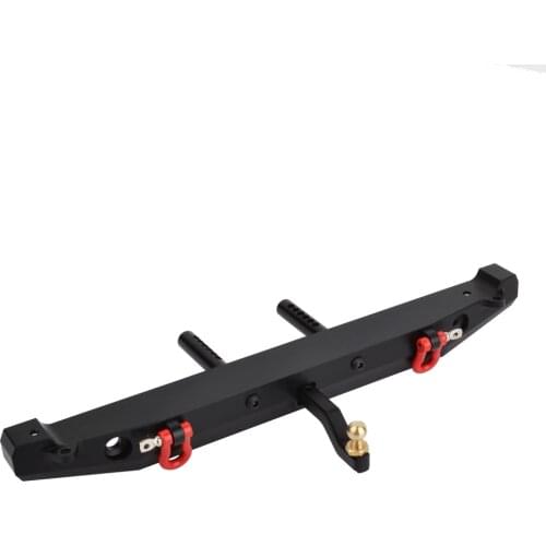 RCAIDONG Metal Rear Bumper with LED Light for 1:10 RC Crawler Car TRAXXAS TRX-4 Axial SCX10 90046 90047