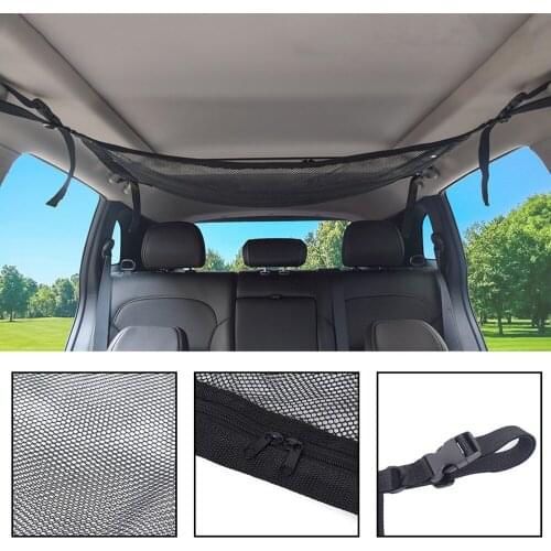 Car Roof Storage Mesh Pockets Car Roof Interior Cargo Mesh Bags Car Trunk Storage Bags Car Ceiling Storage Nets Car Tidy