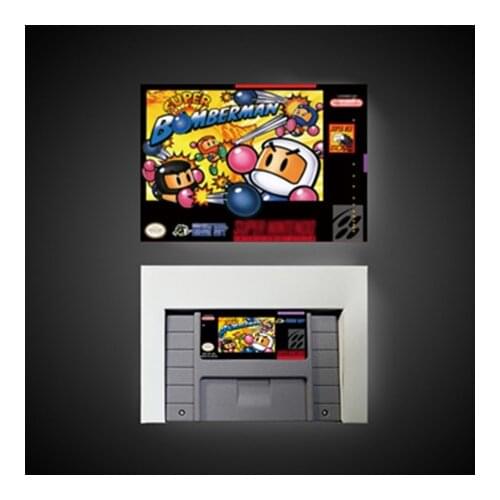 Super Bomberman - Action Game Card US Version with Retail Box