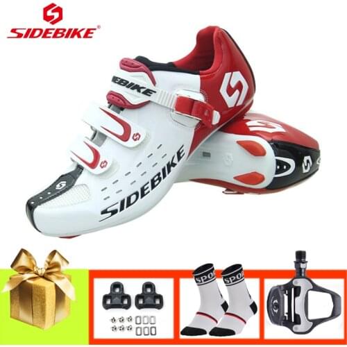 SIDEBIKE cycling shoes men breathable ultra-light sapatilha ciclismo riding bicycle sneaker outdoor superstar road bike shoes