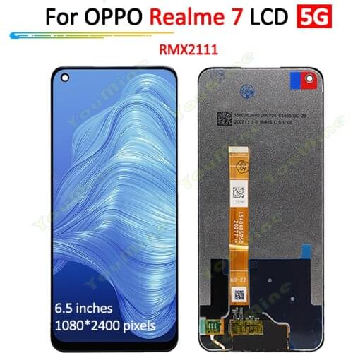 IPS LCD For OPPO Realme 7 5G RMX2111 LCD Display Touch Screen Digitizer with Assembly Panel For Realme7 5G LCD
