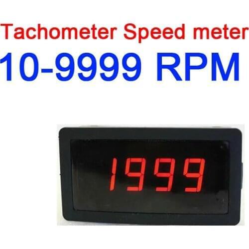 0.56”LED Display Digital Motor Tachometer Speed Measure Meter panel 10-9999RPM for 12v 24v car