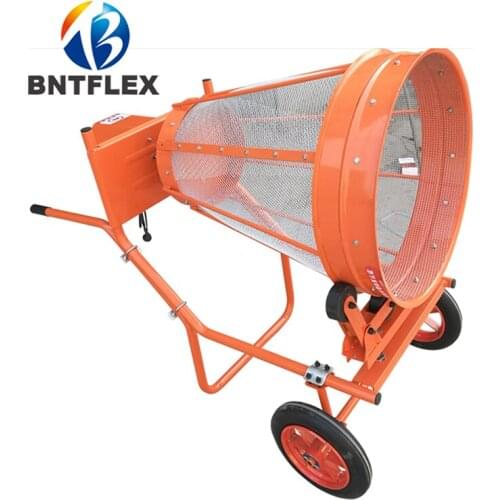 1mm-10mm small hand-push sand screen drum drum sand screen electric small building vibration drum sand screen machine