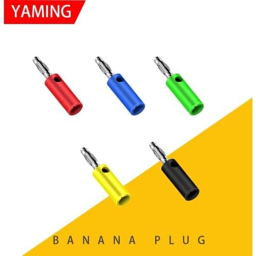 10pcs DIY 60V 32A Plated Mounting 4mm Lantern Head Test Gold Or Nickel Plating Conductor Brass ABS Banana Plug Socket