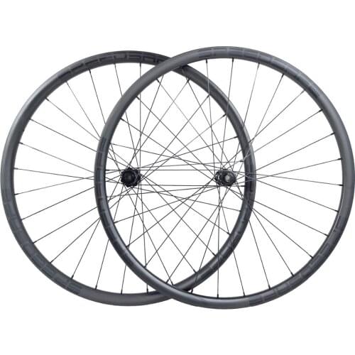 1450g SUPER LIGHT 29er XC carbon BOOST wheels 28mm asymmetric hookless clincher tubeless straight pull MTB mountain bike wheels