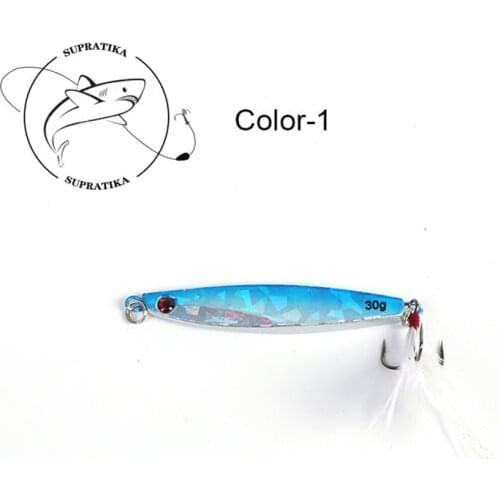 3D Eyes Professional Bionic Plastic Fishing Bait 30g,40g Artificial Jigbait With Feather High Quality Fishing Lure Hard Bait