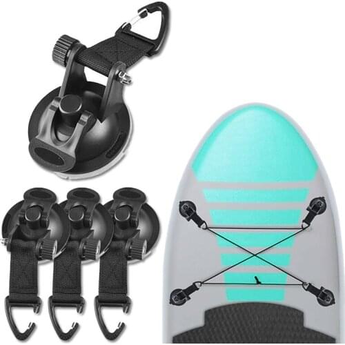 4/8PCS Car Tent Heavy Duty Tie Down Suction Anchor Suction Cup with Strap For Roof Boat Tarp Campers Multi-Purpose Securing Hook