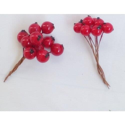 5.5cm Berry Artificial Flower DIY Christmas Garland Wreath Accessories Fake Plant Wedding Flowers Home Party Decoratio