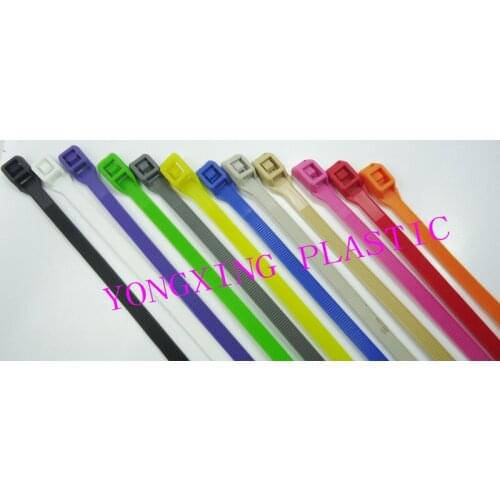 50pcs/lot 8X400 Naughty Fort push nylon 15" 7.6x400mm Network Plastic Cable Wire Zip Tie Cord Strap