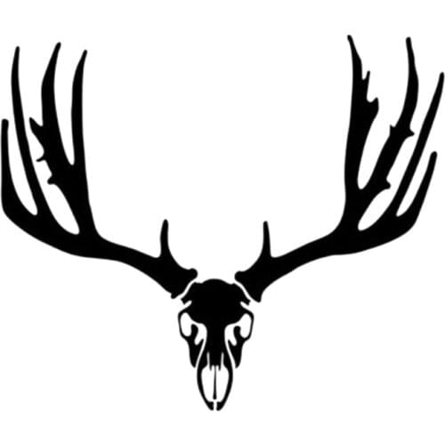 15*12.7cm Car window decal truck outdoor sticker hunting hunter deer skull Unique Car Sticker Car Accessories