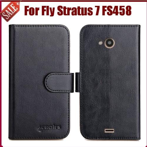 Fly Stratus 7 FS458 Case New Arrival 6 Colors High Quality Flip Leather Protective Cover For Fly Stratus 7 FS458 Case