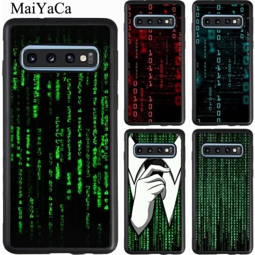 Matrix Hacker Case For Samsung Galaxy A71 A51 A21S A40 A50 A70 A20e A31 M21 S9 S10 S20 Plus Note 20 Ultra