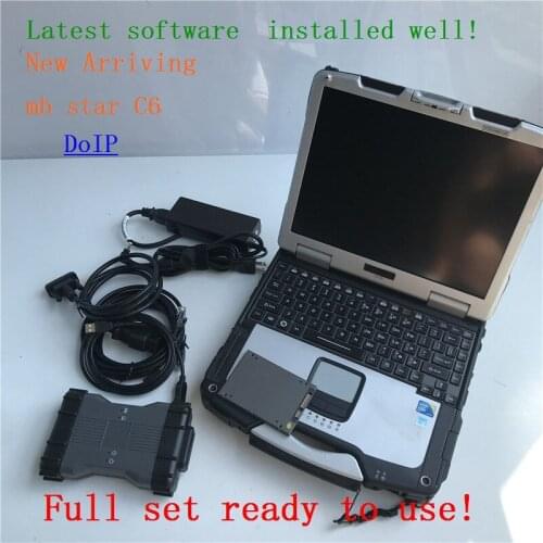 MB Star C6 DoIP Diagnostic scanner Multiplexer with CF-30 Laptop Cf30 2020.09V Software X-ntry SSD support Diagnosis kit