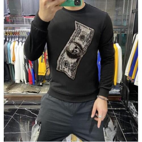 Hot drill man Hoodies Black and white Streetwear Autumn Sweatshirt 2021 new design free shipping