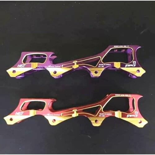 Red golden purple golden inline skate frame for powerslide for roller bade for SEBA rockered rockering 219mm 231mm 243mm