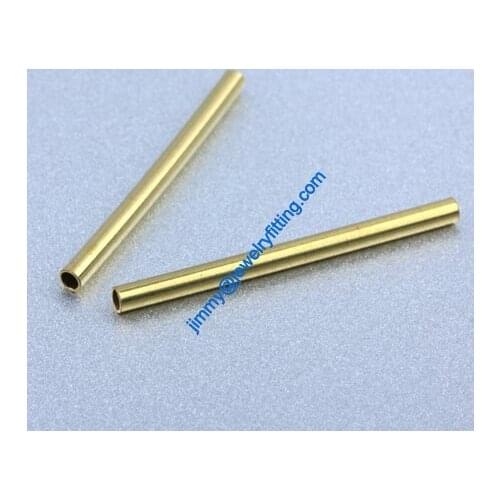 Brass Tube Conntctors Tubes jewelry findings 1.8*26mm ship free 10000pcs copper tube Spacer beads