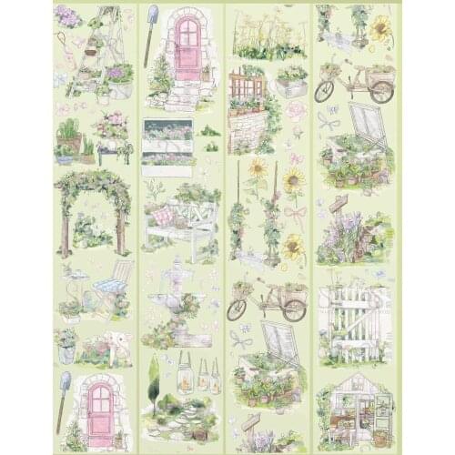 Dreamy Flower Garden Washi Tape for Card Making Bullet Journal DIY Scrapbooking Label Sticker