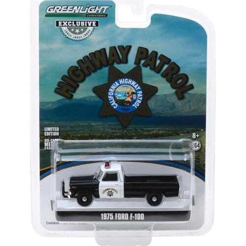 GreenLight 1:64 1975 Ford F-100 - California Alloy model car Metal toys for childen kids diecast gift