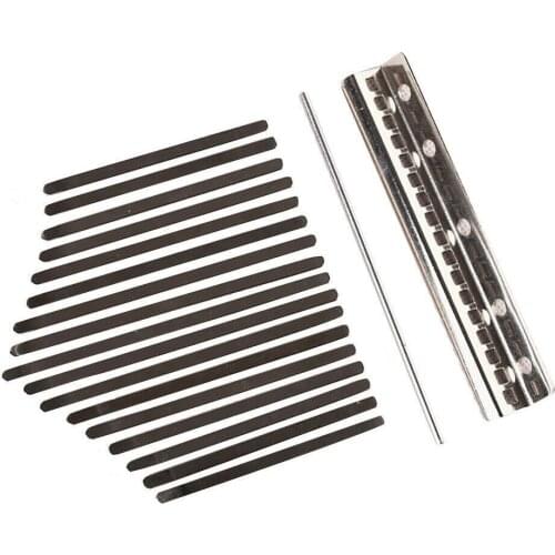 Thumb Piano Bridge Saddle 17 Keys Set Kit for Kalimba DIY Replacement Parts