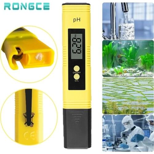 LCD PH Meter 0.01/0.1 PH High Precision Water Quality Tester with 0-14 PH Measurement Range Suitable for Swimming Pool,Aquarium