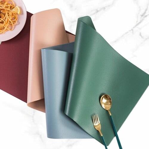 Simple and modern environmental protection western placemat heat insulation anti-slip anti-skid plate mat household hotel PVC