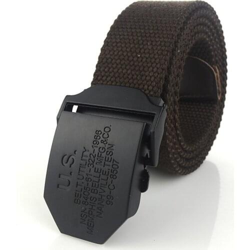 2020 New Arrival Real Striped Adult Fashion Men Free Leather Belt Ultra Long 140 Canvas Belt Man Automatic Buckle Strap Knitted