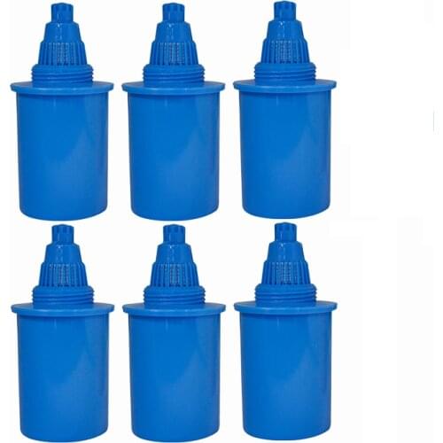 6 Pieces pH 8-10 Replacement Water Filter Cartridge refills of 3.5L Wellblue alkaline mineral hydrogen water purifier jug