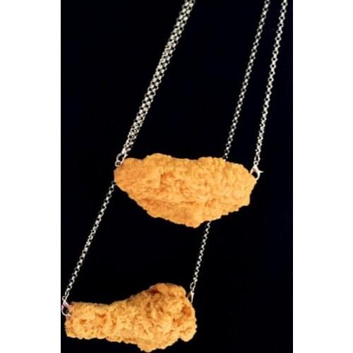 Timlee N088 New Personality Fried Chicken Drumsticks Chicken Wings Skewer Pendant Necklaces,Fashion Jewelry wholesale
