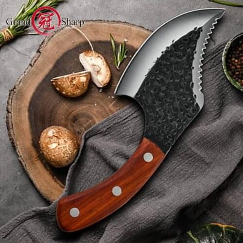 Butcher Tools Boning Axe Chef Kitchen Knives Fire Hatchet Tomahawk Machete Hunting Knife BBQ Camping Fishing Outdoor Gadgets NEW