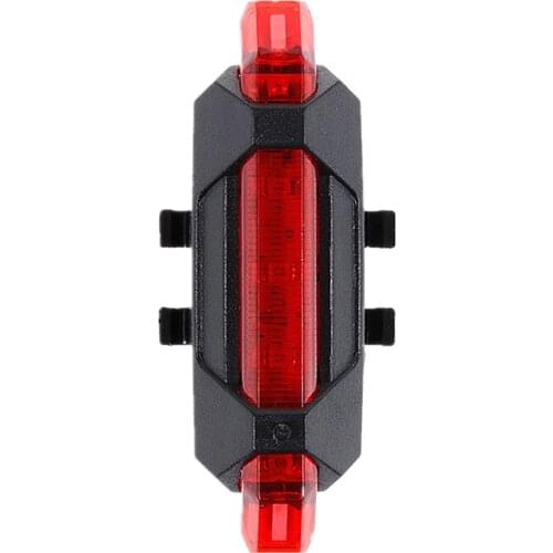 Bike Bicycle LED Rear Light Portable USB Rechargeable High Brightness 4 Mode