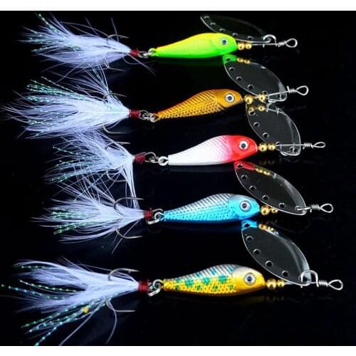 1Pcs 16.5g Rotating Metal VIB vibration Bait Spinner Spoon Fishing Lures Jigs Trout Winter Fish Hard Baits Fishing Tackle