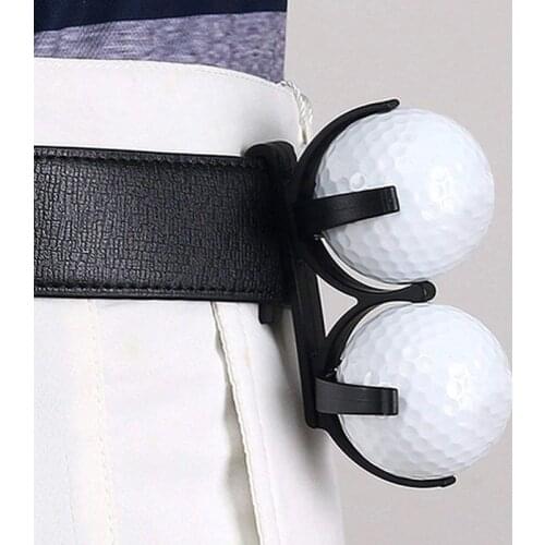 1 Pcs Golf Ball Holder With Clip Can hold 2 Golf Balls Portable Drop Ship