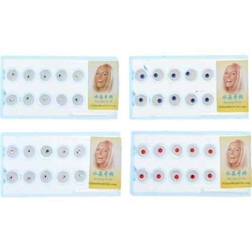 10Pcs Tooth Gems Ornaments Jewelry Decoration Studs Oral Care Tooth Stones Tooth Crystal Diamond Bur Teeth Whitening Studs