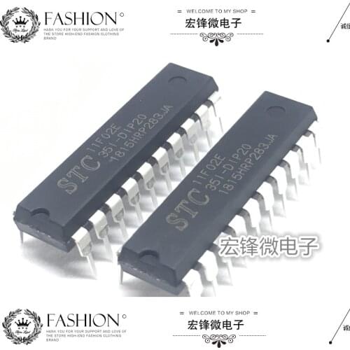 100% Original New In Stock STC11F02E-35I-PDIP20 STC11F02E DIP-20