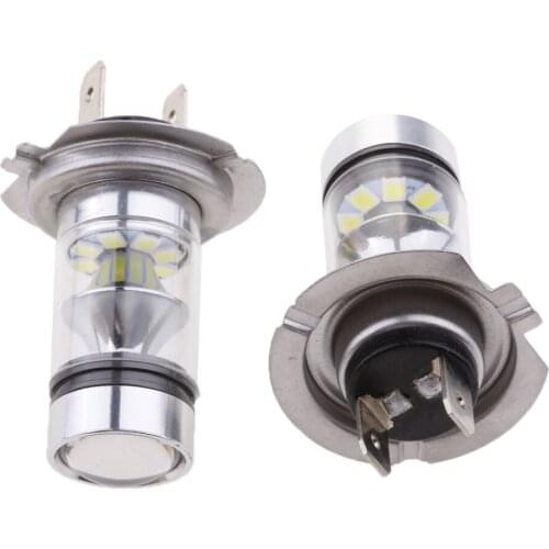 Baoblaze 2 Pieces H7 100W Car Fog Driving Light LED Bulbs High Power White