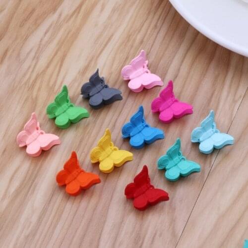 20PCS Mini Butterfly Hair Clips Girls Hairpins Styling Holding Tools Hair Section Claw Clamps Pro Salon Hair Accessories