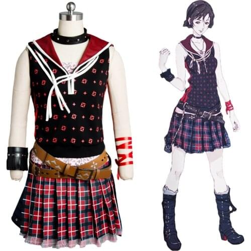 2017 Final Fantasy XV FF 15 Cosplay Iris Amicitia Cosplay Costume Dress Gown Uniform Suit Set Halloween Party For Girl Women