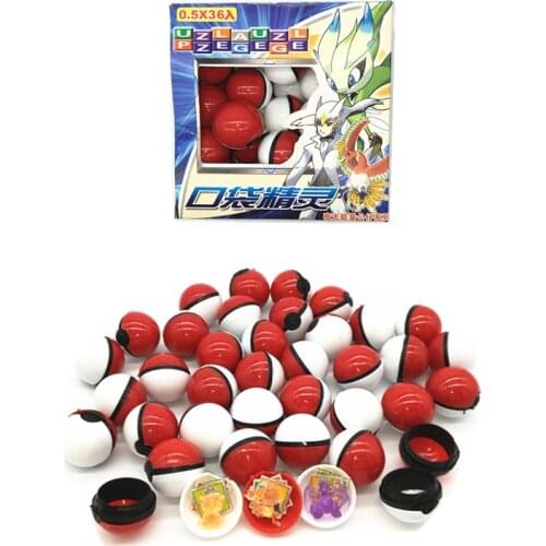 36pcs Elf Ball Pokemon Figures Pikachu Elf Ball Boxed Boy Toys Children Christmas Gifts Boy Toy Girl Toy