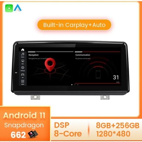 4G LTE Android 11 Qualcomm 8G 256G Car Radio Multimedia Player for BMW 2 Series F45 F46 F87 NBT EVO 2013-2019 Stereo Unit WIFI