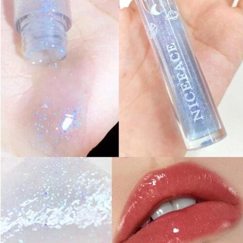 6Pcs/Set 3.3g/Pc Lip Glaze Beautiful Smooth Long-lasting Transparent Lipgloss for Girl